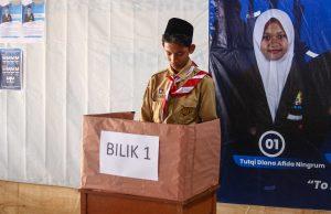 Pemilihan Ketua OSIS SMP RUQ Al Falah Salatiga Berlangsung Demokratis